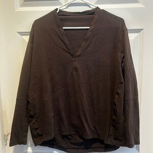 lululemon athletica Brown Long Sleeve Top